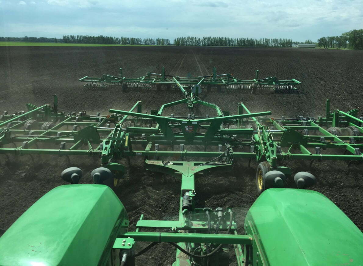 Picture of planter equipment on Drees Farm in North Dakota